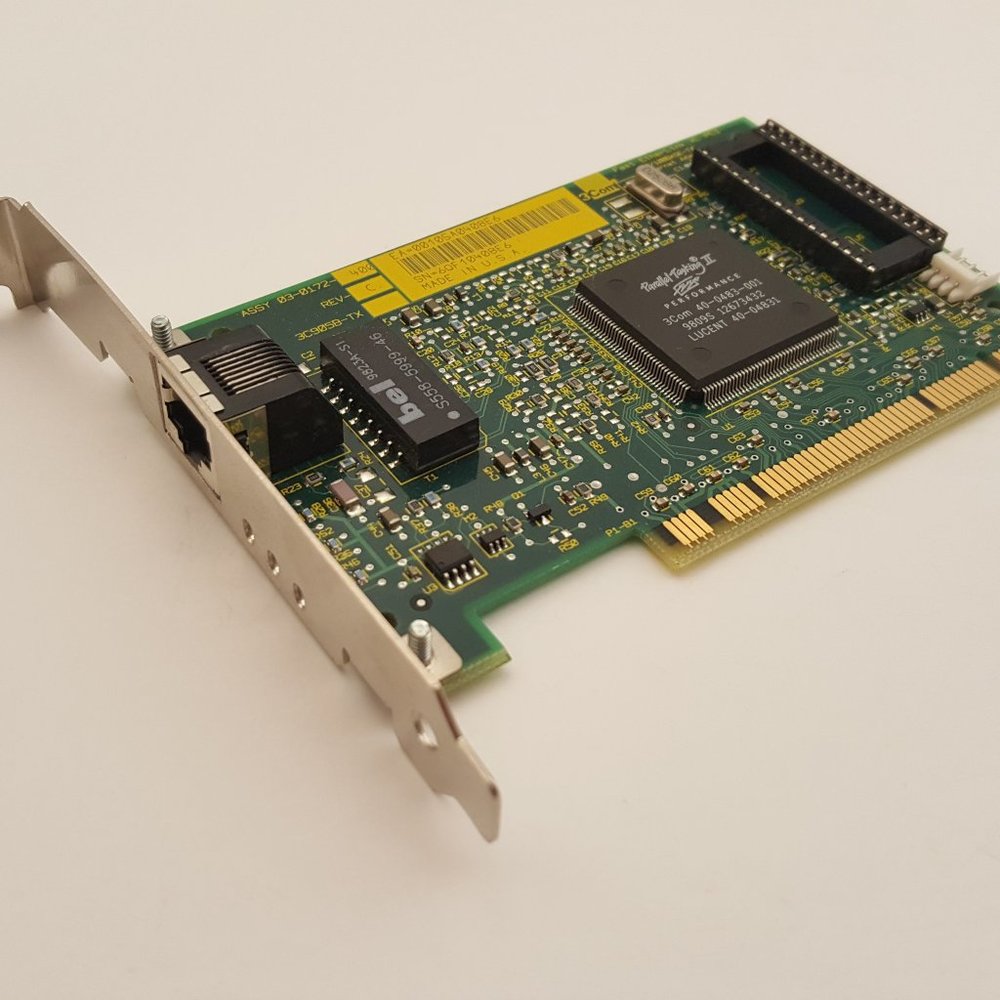 3COM 3C905B TX Fast Etherlink XL PCI 10/100 Mbps Ethernet Adapter NIC USED